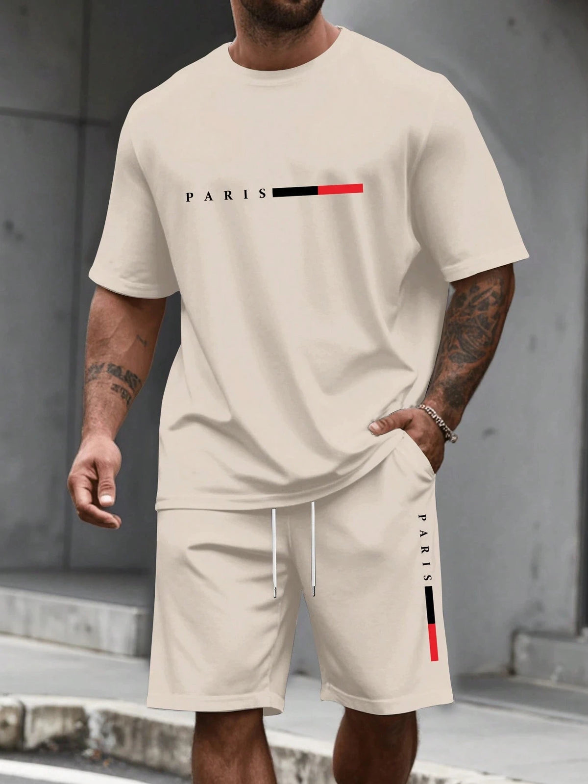 Men's 2-piece set (shirt and shorts)