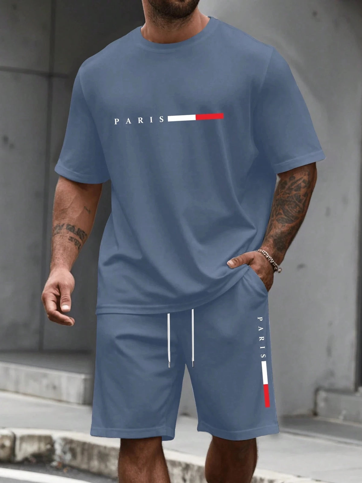 Men's 2-piece set (shirt and shorts)