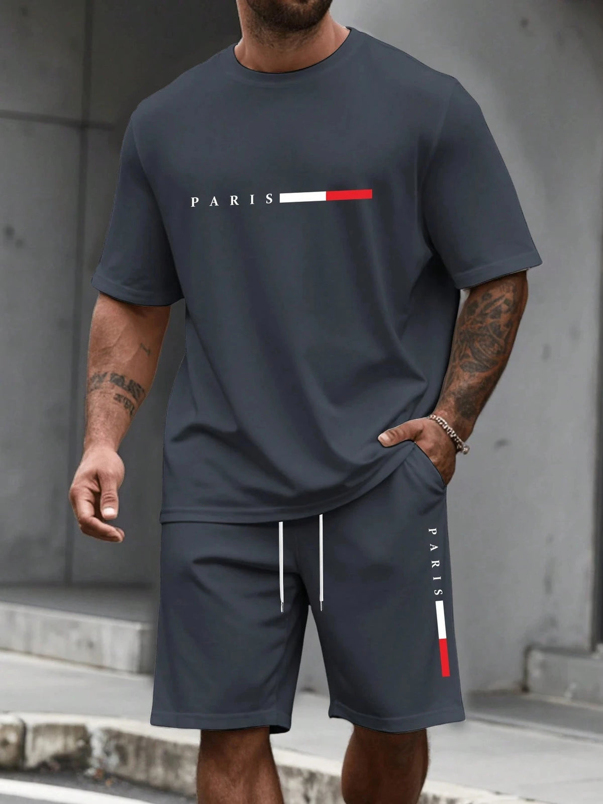Men's 2-piece set (shirt and shorts)